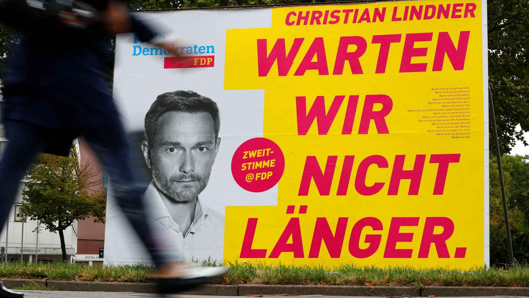 Uno de los carteles electorales de la FDP.