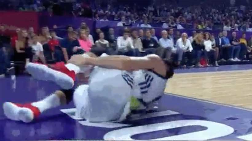 Luka Doncic, lesionado durante la final del Eurobasket