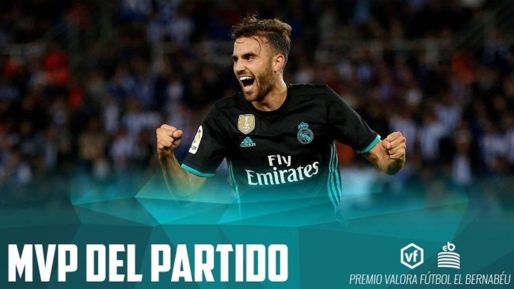 Borja Mayoral, MVP del partido