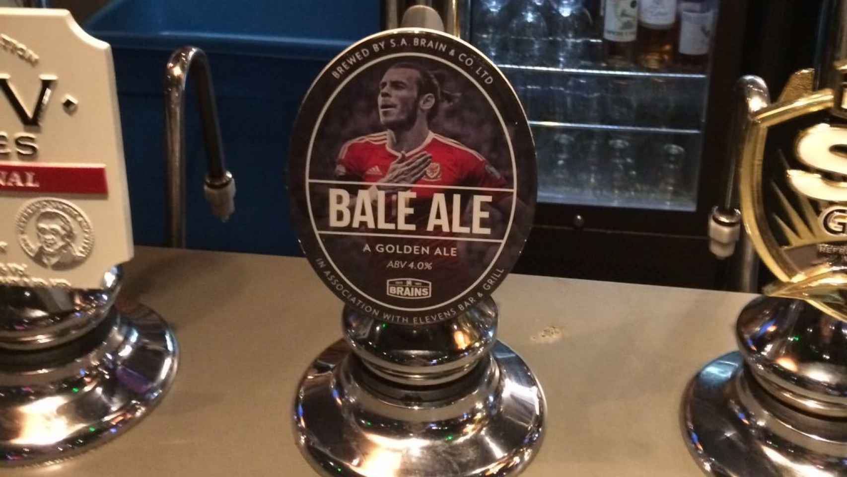 Bale Ale, una de las cervezas que se sirven en su pub en Cardiff.
