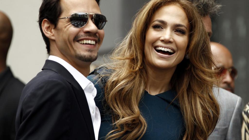 Marc Anthony junto a Jennifer López en una imagen de archivo