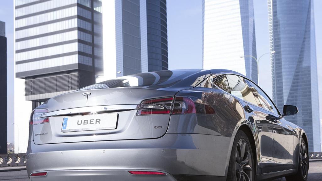 Coche de Uber comprado a Tesla, en una imagen de archivo.