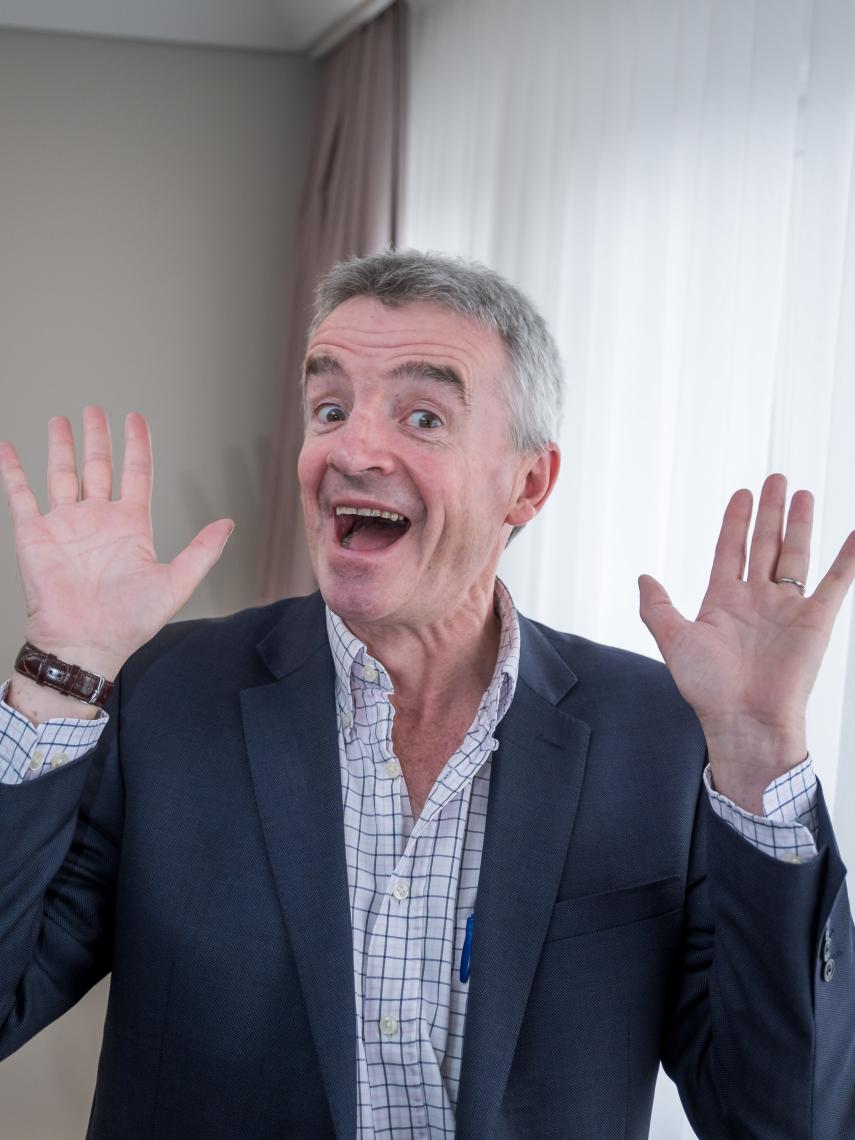 Michael O'Leary durante una entrevista.