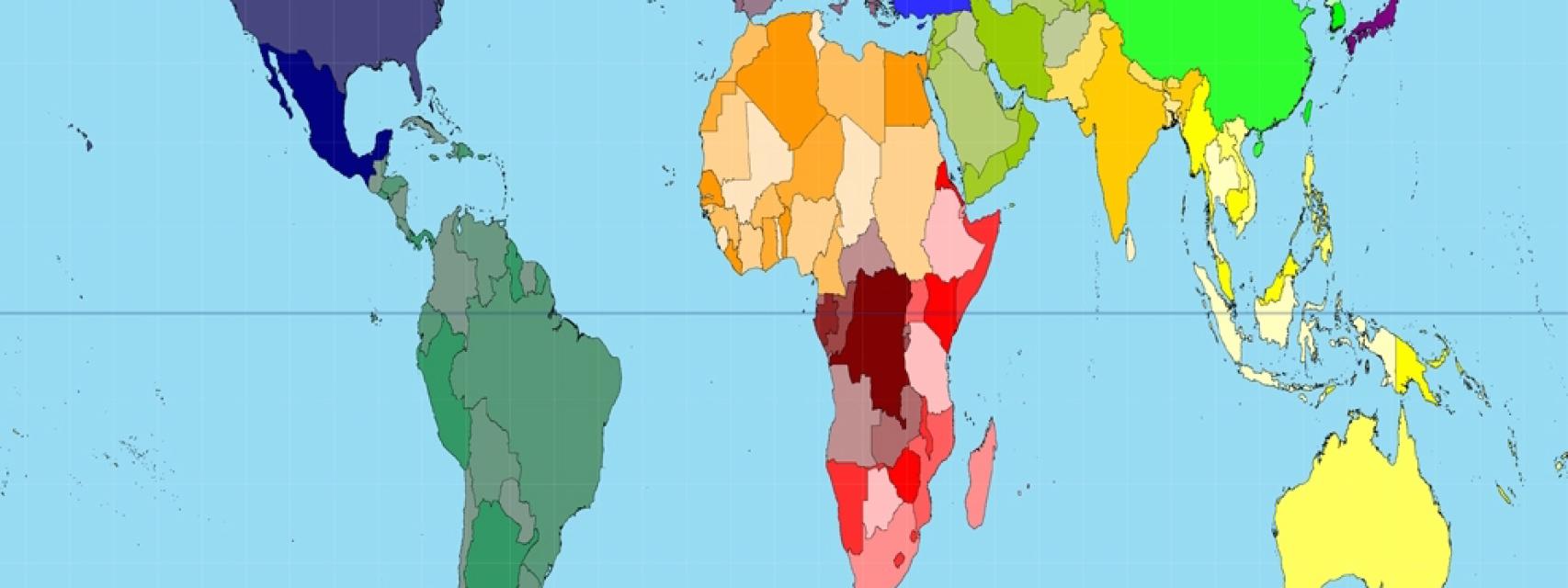 Así es el nuevo mapamundi: este es el tamaño real de los países