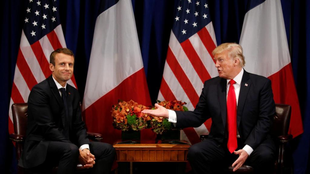 Trump y Macron se han reunido este martes en el plenario de la ONU