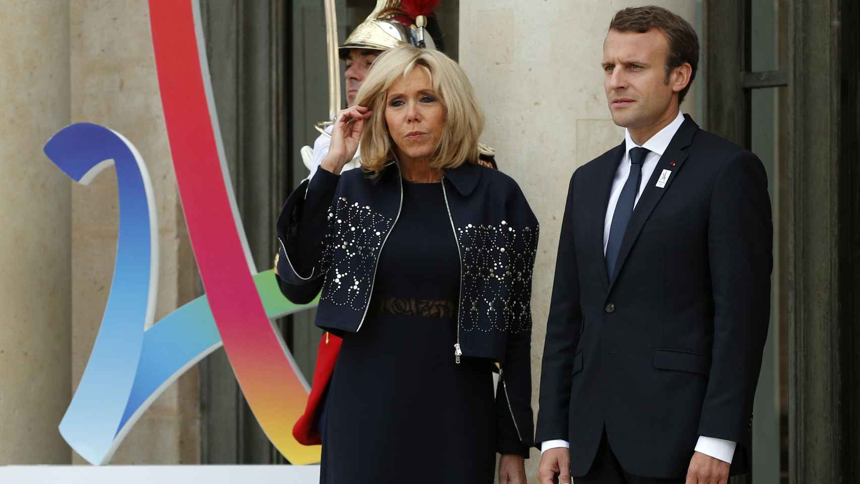 Brigitte y Emmanuel Macron, en un acto el pasado 15 de septiembre.