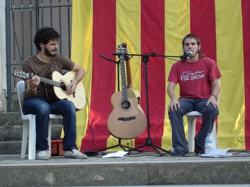 Cesk Freixas en una actuación.