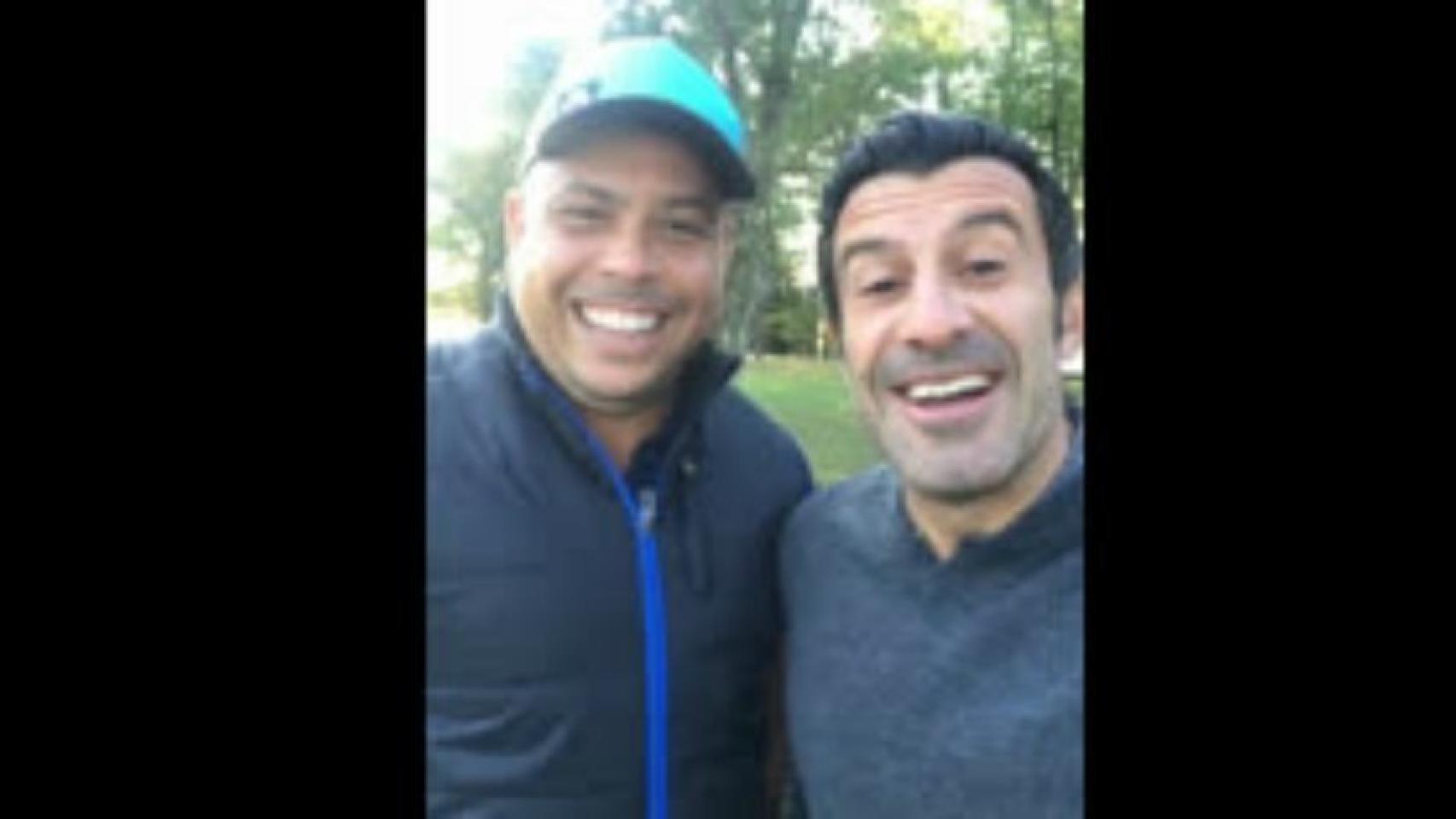 Ronaldo y Figo se reencuentran