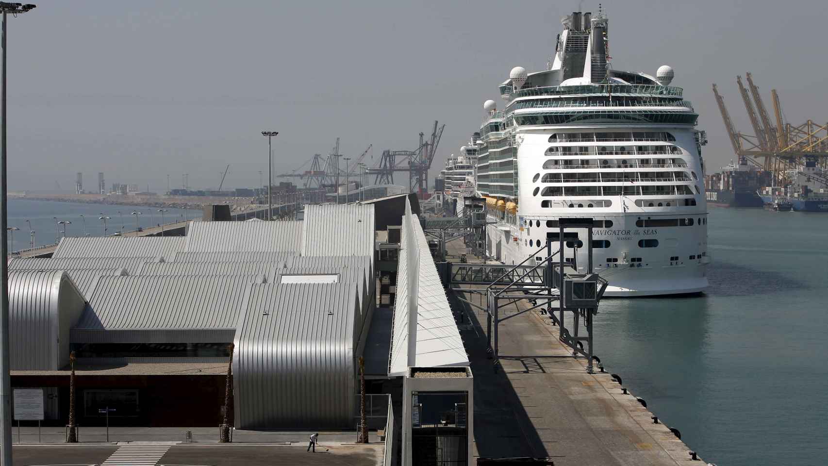 Imagen de archivo del puerto de Barcelona.