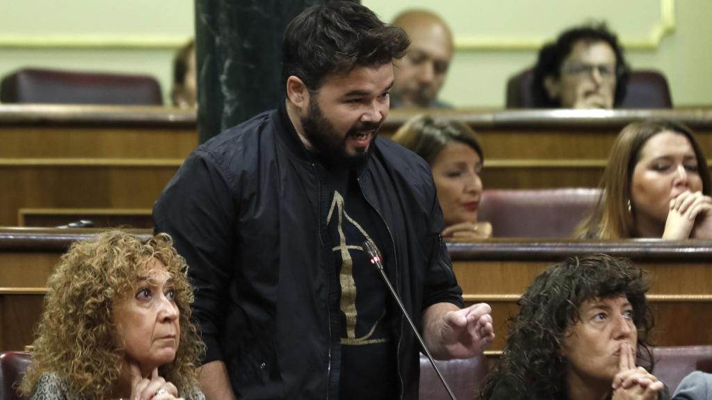 Rufián, en una intervención en el Congreso.