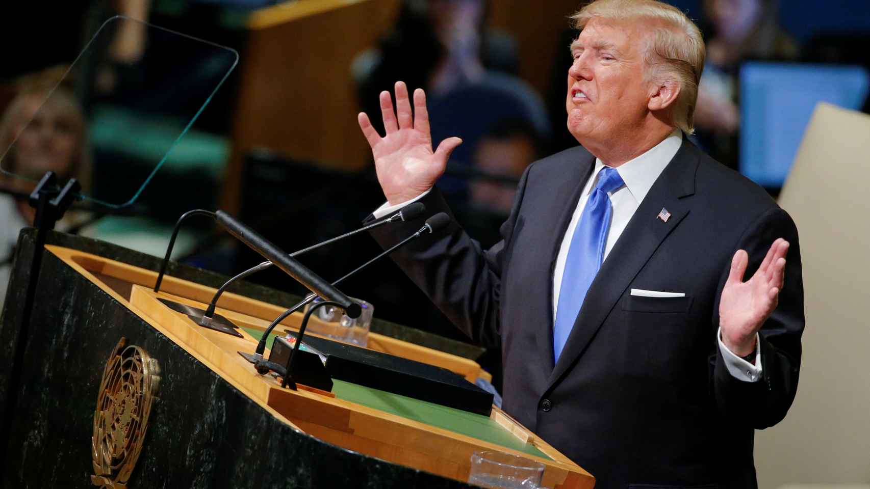 Trump en la Asamblea General de las Naciones Unidas.