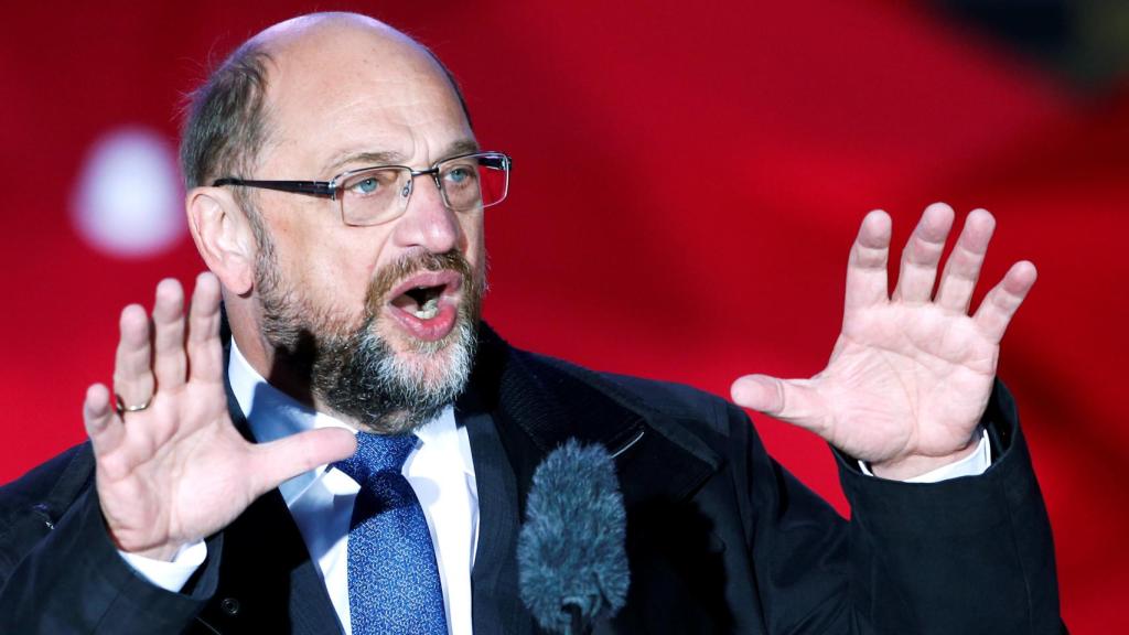 Martin Schulz durante un acto en Munich una semana antes de las elecciones.