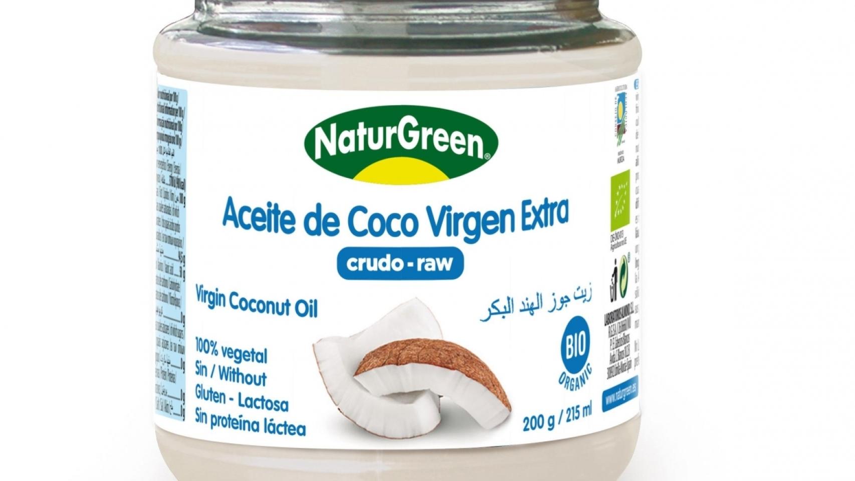 El aceite de coco de Naturgreen.