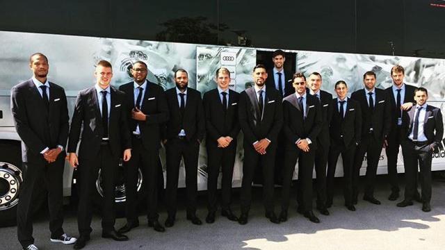 La plantilla del Real Madrid 2017-2018 antes de partir a Gran Canaria.