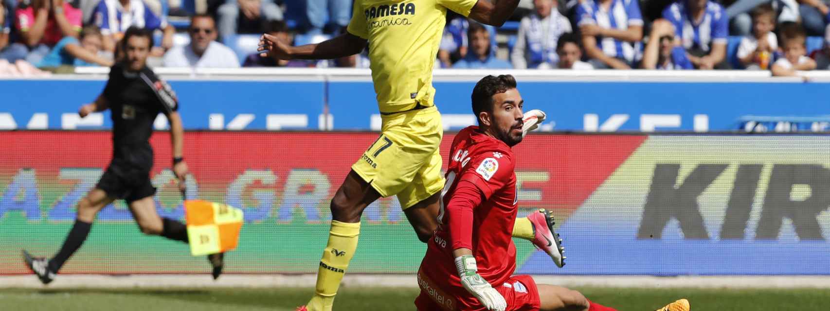 Bakambu en el último partido del Villarreal.