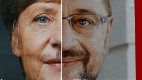 Merkel y Schulz. / Reuters