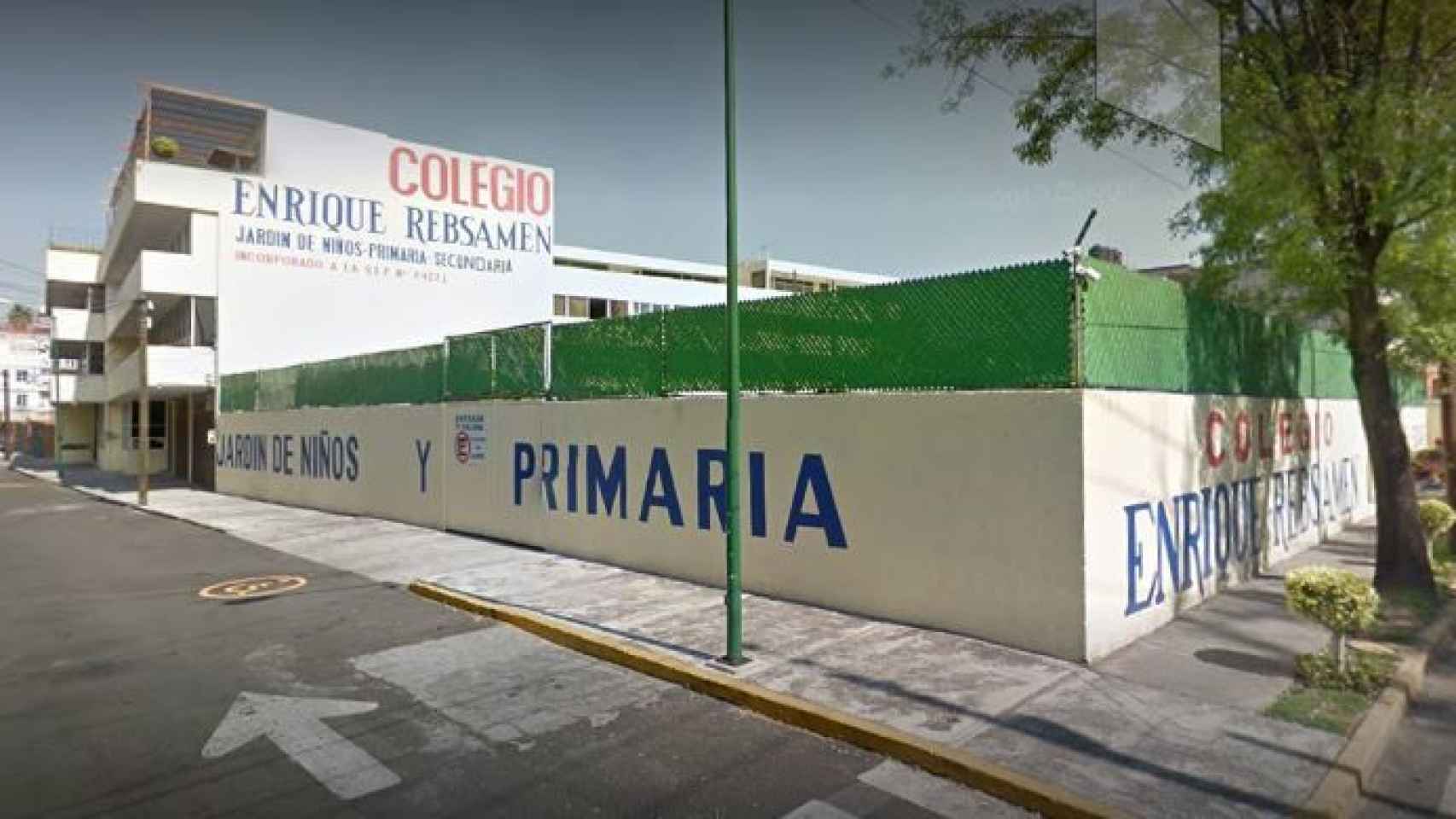 Aspecto de la escuela Enrique Rebsamen de Coapa en diciembre 2016