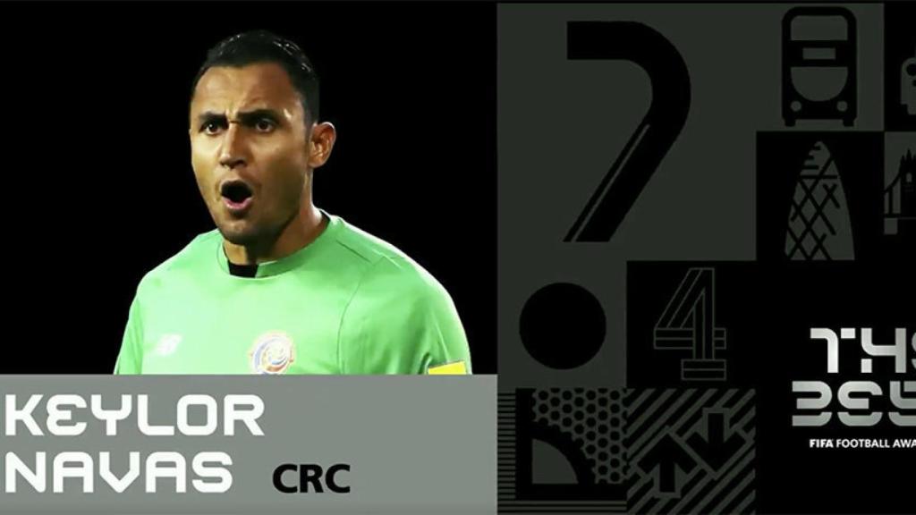 Keylor Navas, nominado al Premio The Best 2017. Foto: Twitter (@FIFAcom)