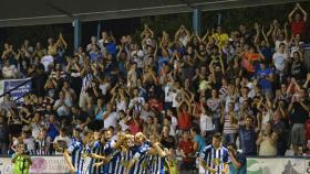 Los jugadores del Talavera celebran un gol en El Prado. Foto: Libre Directo Talavera