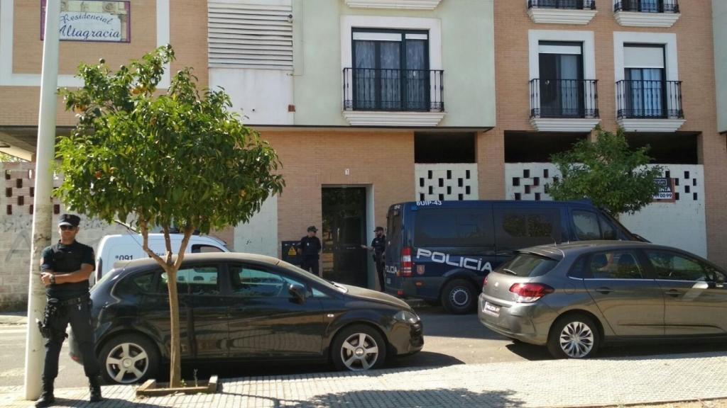 Agentes de la Policía Nacional durante una operación