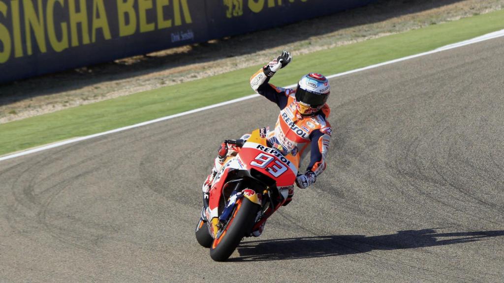 Marc Márquez sufrió una caída que le obliga a salir quinto.