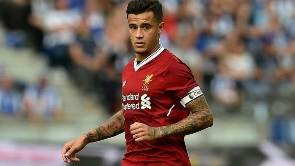 Coutinho con el Liverpool. Foto liverpoolfc.com