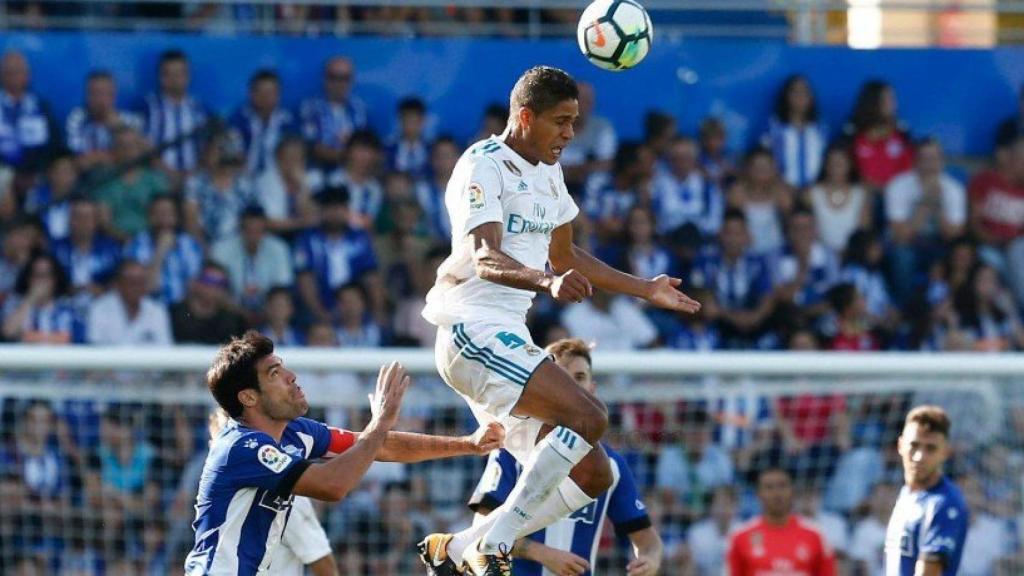 Raphael Varane, en Mendizorroza.