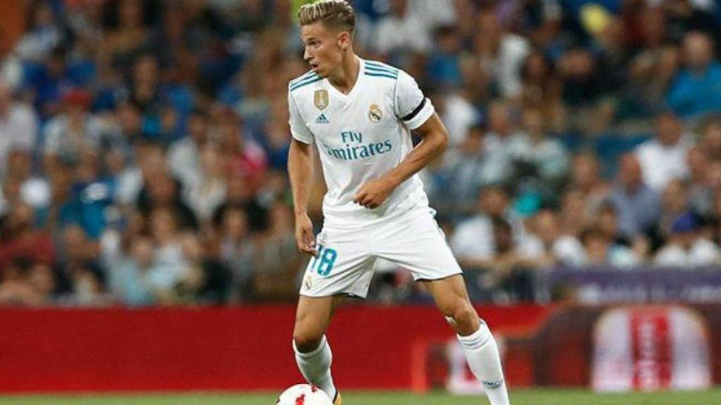 Marcos LLorente, en un partido con el Madrid