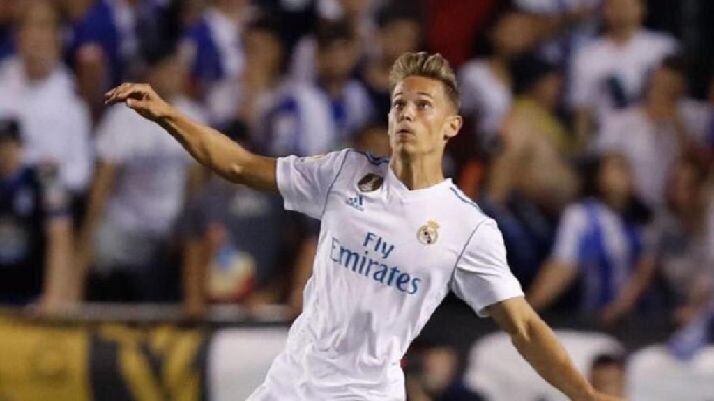 Marcos Llorente en Riazor. Foto: Twitter (@Marcos_Llorente)