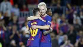 Rakitic y Messi. Foto: fcbarcelona.es