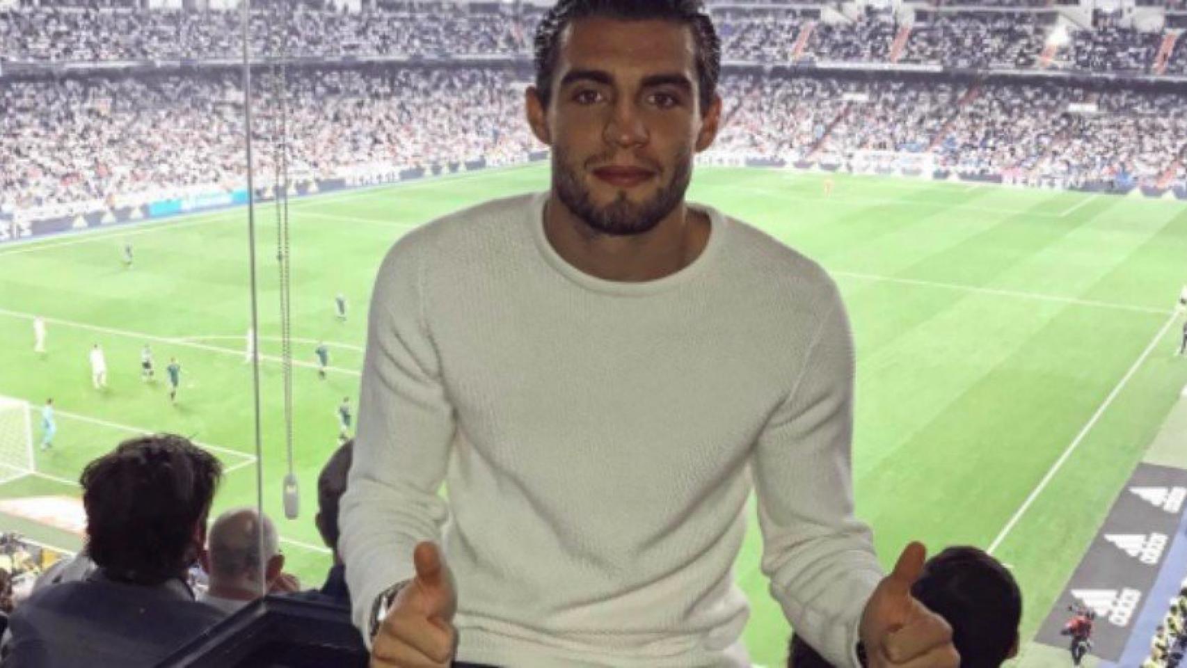 Kovacic posa en un palco del Bernabéu. Foto Instagram (@mateokovacic8)