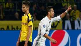 Cristiano celebra un gol ante el Dortmund