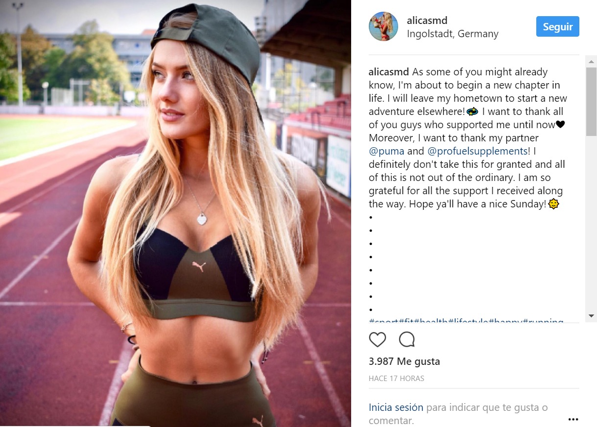 Alica Schmidt, nombrada la atleta más sexy del mundo