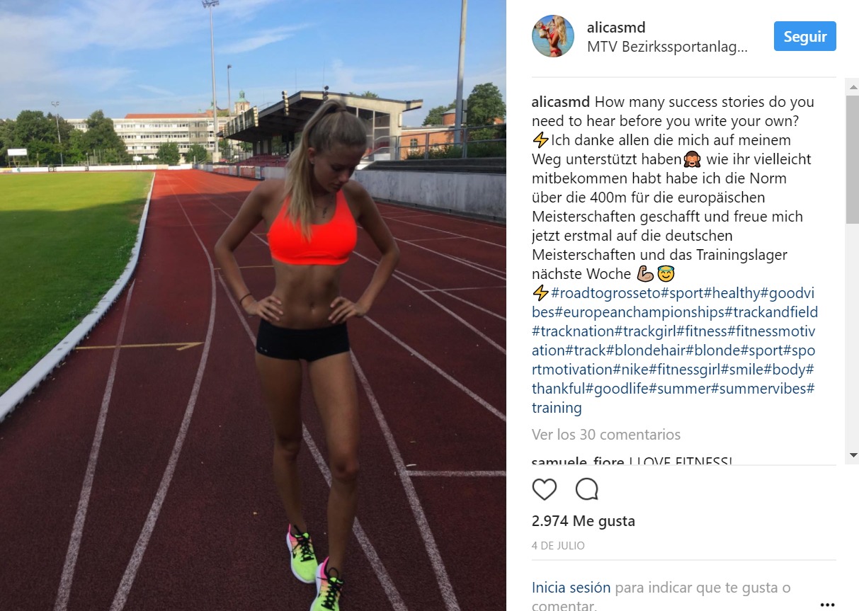 Alica Schmidt, nombrada la atleta más sexy del mundo