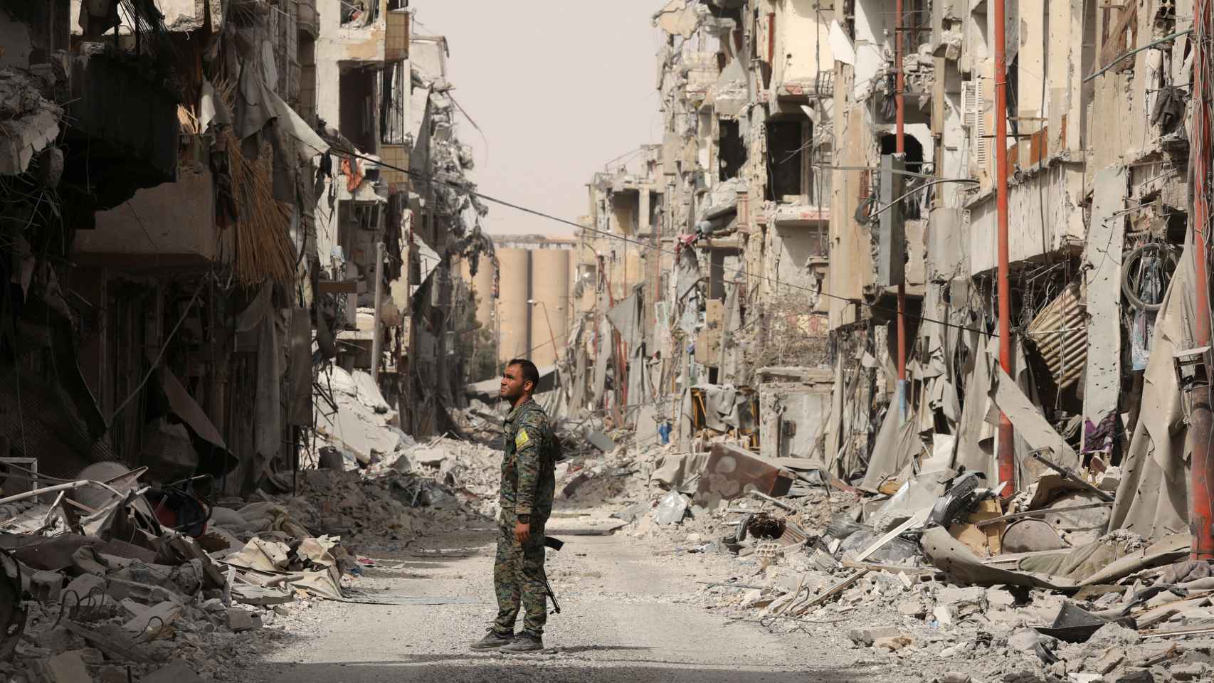 Escombros de la guerra en la ciudad de Raqqa.