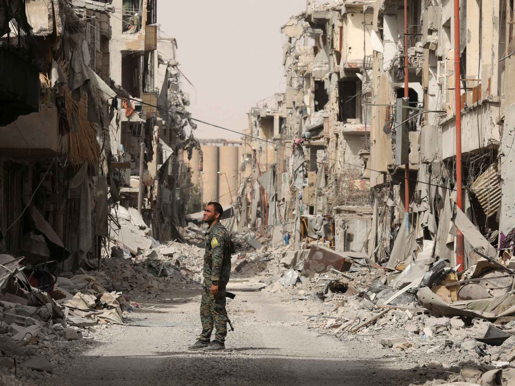 Escombros de la guerra en la ciudad de Raqqa.
