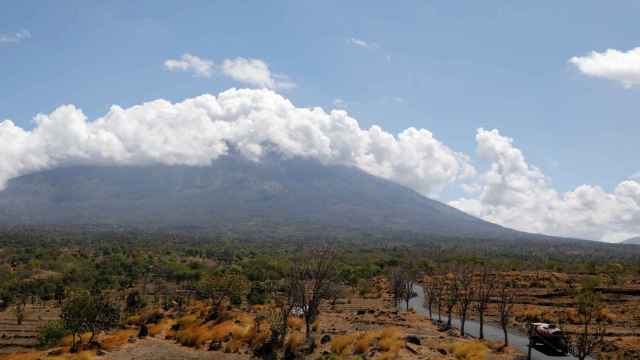 El volcán Agung en Bali.i