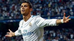 Cristiano, autor del primer gol ante el APOEL