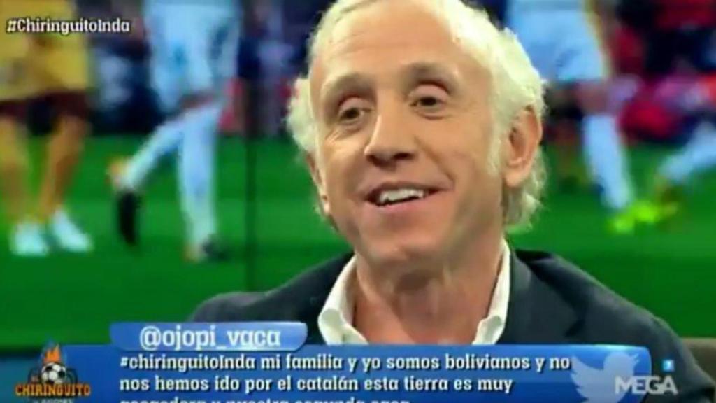 Eduardo Inda en El Chiringuito. Foto: Twitter (@elchiringuitotv)