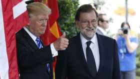 Trump y Rajoy, antes de su encuentro.