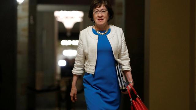 Susan Collins, en los pasillos del Capitolio.