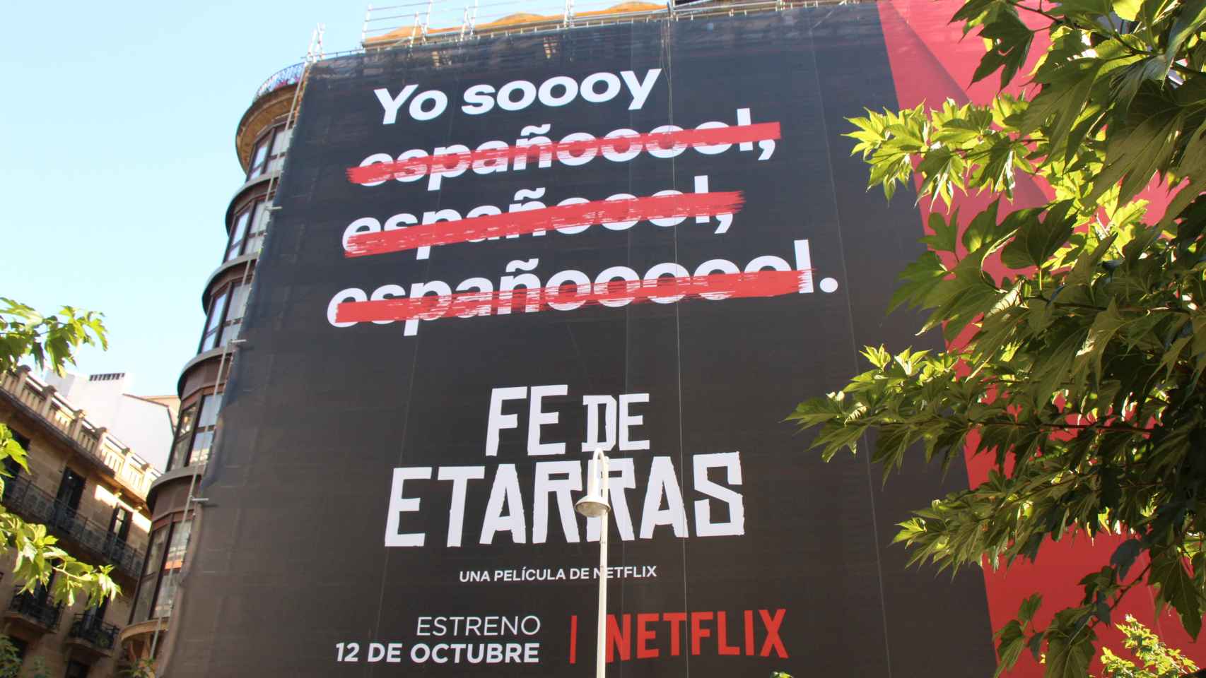 Cartel de Netflix para promocionar 'Fe de Etarras'