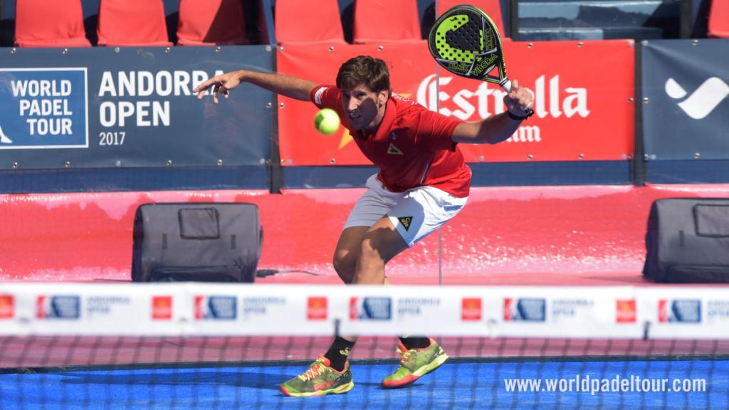 Nacho Gadea durante su encuentro de octavos de final.