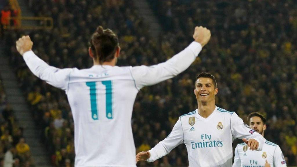 Cristiano corre a felicitar a Bale