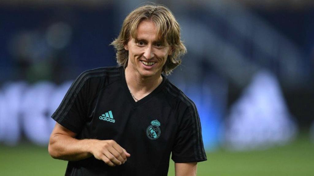 Modric durante un entrenamiento. Foto Twitter (@ChampionsLeague)