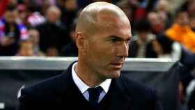 Zidane, en un partido con el Madrid.