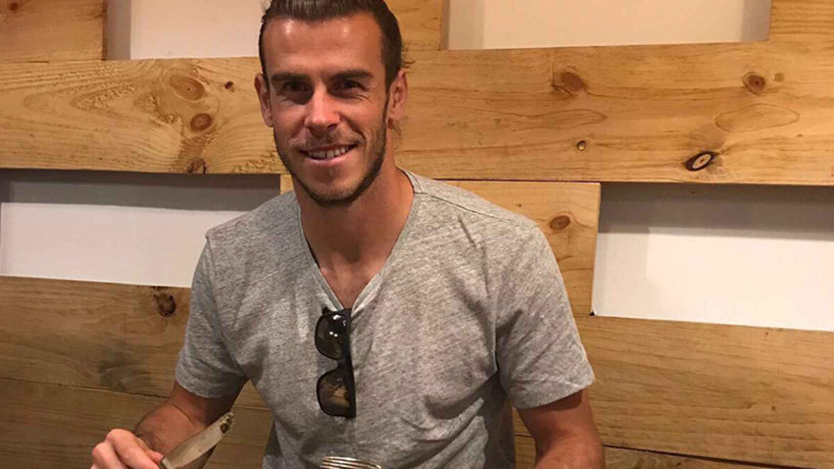 Gareth Bale, en el restaurante Maduk