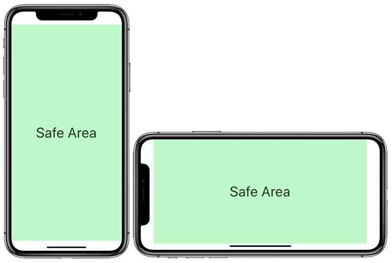 safe area iphone x notch