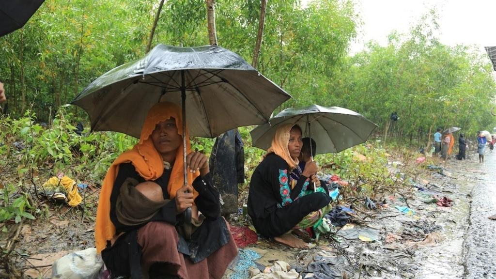 Refugiados rohingyas en Bangladesh.