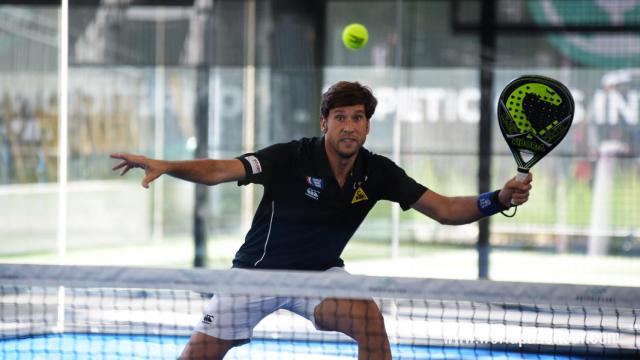 Nacho Gadea, durante la jornada de octavos del Vallbanc Andorra Open 2017